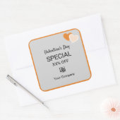 Valentijns's Special on Marketing Collateral Vierkante Sticker (Envelop)