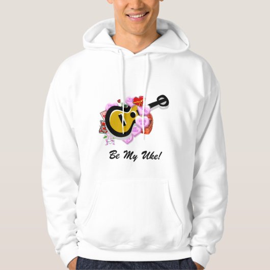 Valentijns's Ukulele Hoodie (Voorkant)