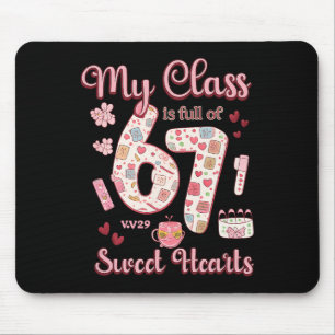 Valentijnsshirt Mijn Cl Zit Vol Met 67 Liefjes Muismat