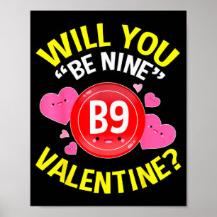 Valentijnsshirt voor bingoliefhebbers Cadeaus oma Poster