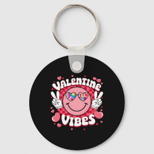 Valentijnsstraling Hippie Tie Dye Zonnebril Groovy Sleutelhanger