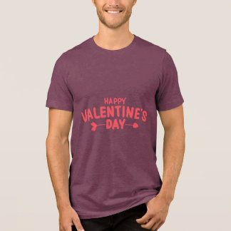 Valentijnstypografie-uitspraken Tri-Blend Shirt
