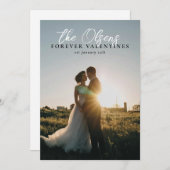 "Valentin pour toujours" Carte photo de la Saint V (Devant / Derrière)