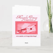 Valentin rétros ~ Kitten dans une carte de boîte à (Dos)