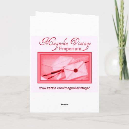 Valentin rétros ~ Kitten dans une carte de boîte à (Dos)