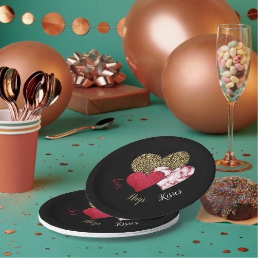 Valentin sauvage assiette en carton (Multi)
