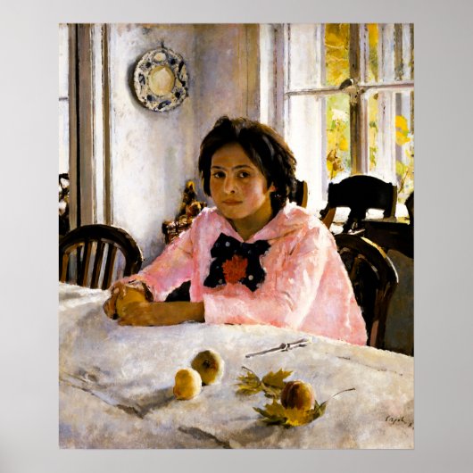 Valentin Serov: Meisje met perziken Poster (Voorkant)