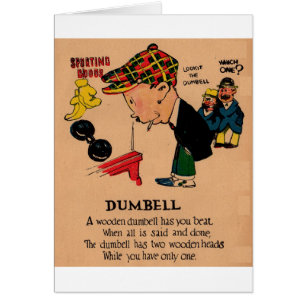 Valentin vinaigre des années 1930 : la Dumbbell