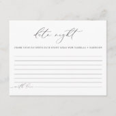 VALENTINA Elegant Minimum Date Night Ideas Kaart (Voorkant)