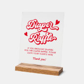 Valentine Baby shower Déchets Raffle (Angle)