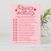 Valentine Baby shower Devinez Qui Joue Carte (Debout devant)