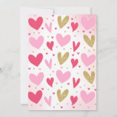 Valentine Baby shower Invitation Chérie bébé (Dos)