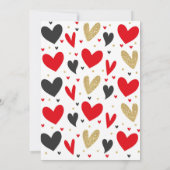 Valentine Baby shower Invitation Chérie bébé (Dos)