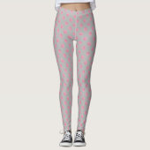 Valentine Baisers Leggings Vous Embrasser sur des  (Devant)