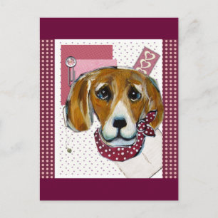 VALENTINE BEAGLE FEESTDAGENKAART
