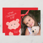 Valentine Bear Carte photo (Devant / Derrière)