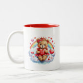 Valentine Bear Tweekleurige Koffiemok (Links)