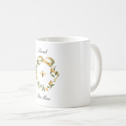 Valentine Bee Mine Mug (Devant droit)