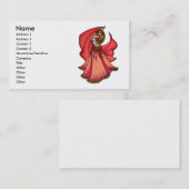 Valentine Belly Dancer Cartes de visite (Devant / Derrière)