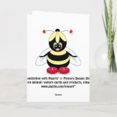 Valentine Bumblebee avec carte de coeur (Dos)