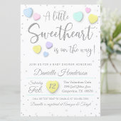Valentine Candy Hearts Baby shower Invitation