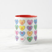 Valentine Candy Message Coeur Mug (Centre)