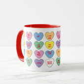 Valentine Candy Message Coeur Mug (Devant gauche)