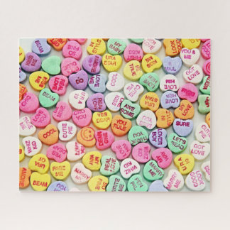 Valentine Candy Quote Hearts Legpuzzel