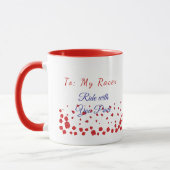 Valentine Celebration Racer Design Cute Mug (Gauche)
