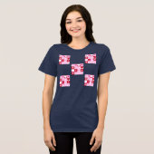 Valentine checkerboard  Tri-Blend shirt (Voorkant volledig)