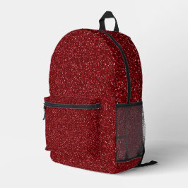 Valentine Classic Trendy Red Glitter Bedrukte Rugzak
