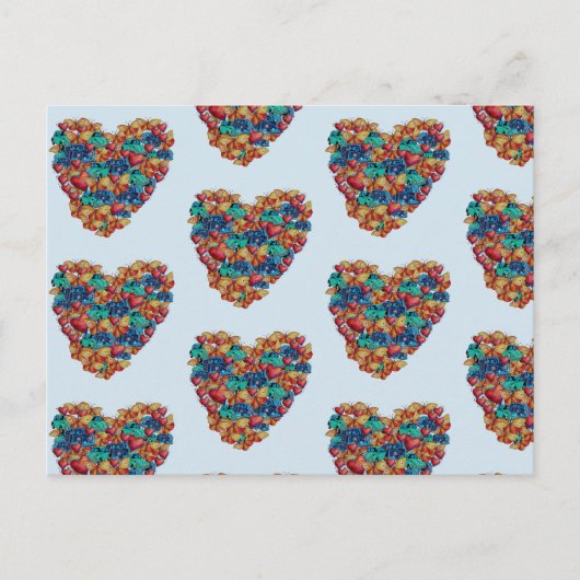 Valentine Coeurs, Coeurs dessin Carte postale (Devant)