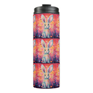 Valentine Colorburst Cottontail konijn roze en paa Thermosbeker