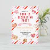 Valentine Cookie Decorating Party Invitation (Debout devant)