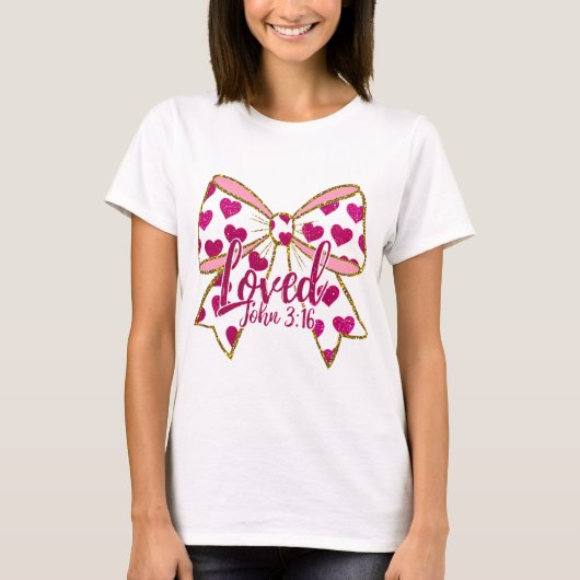 Valentine Coquette Christian  T-shirt (Voorkant)