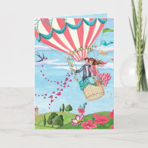 Valentine Couple Love Hearts   Carte de voeux