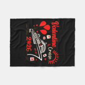 Valentine Cruise 2026 Funny For Couples Matching H Fleece Deken (Voorkant (Horizontaal))