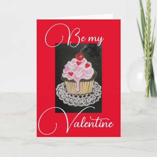Valentine Cupkake, carte de voeux (Devant)