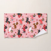 Valentine Dachshund (Serviette à main)