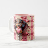 Valentine Dachshund Mug (Devant gauche)