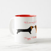 Valentine Dachsund Mug (Devant gauche)