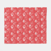 Valentine Day Achtergrond Fleece Deken (Voorkant (Horizontaal))