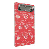 Valentine Day Achtergrond Mini Klembord (Schuin)