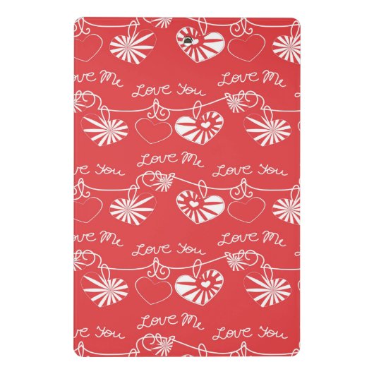 Valentine Day Achtergrond Mini Klembord (Achterkant)