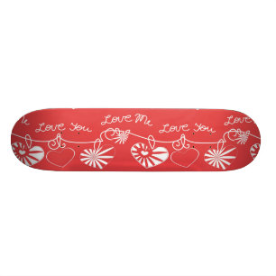 Valentine Day Achtergrond Skateboard
