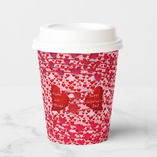 Valentine Day Party Love Papieren Bekers (Voorkant)