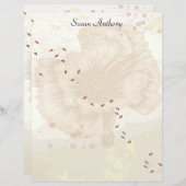 Valentine Distressed Floral Faded Papier fixe (Devant / Derrière)