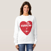 Valentine est Sweatshirt d'amour (Devant entier)