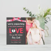 Valentine Faire-part de grossesse Révéler l'amour (Debout devant)