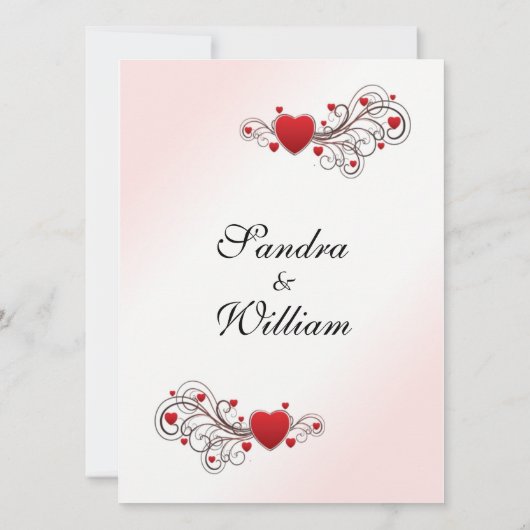 Valentine Faire-part de mariage (Dos)